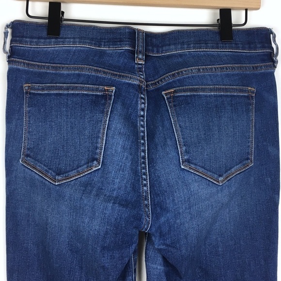 J CREW Factory Jeans Skinny Stretch Mid Rise Medium Wash Denim Slim Size 27/28 - Picture 5 of 13